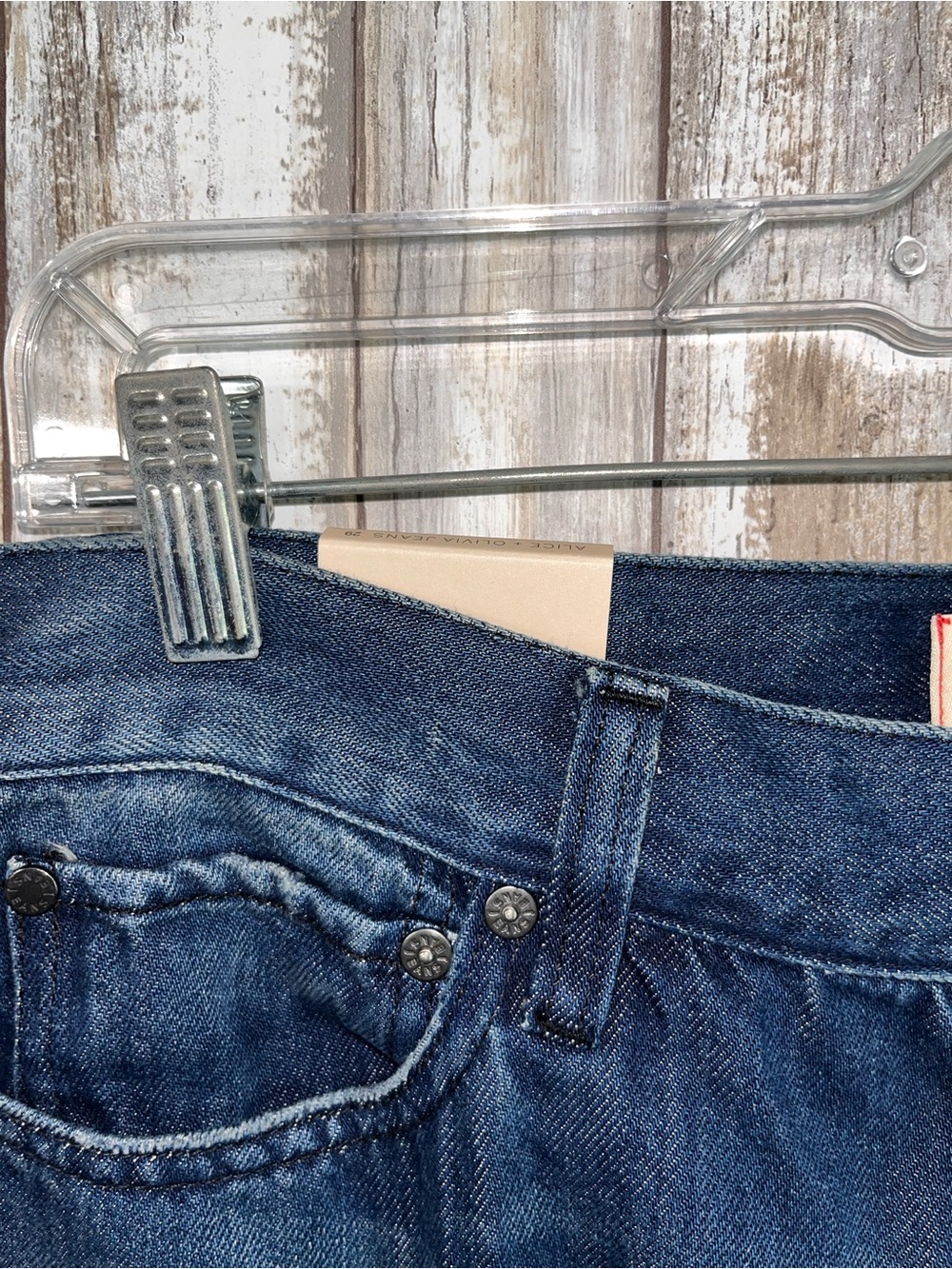 Alice + Olivia Cay Baggy Cargo Jeans Love Train Size 29 NWT $395 - Picture 7 of 8